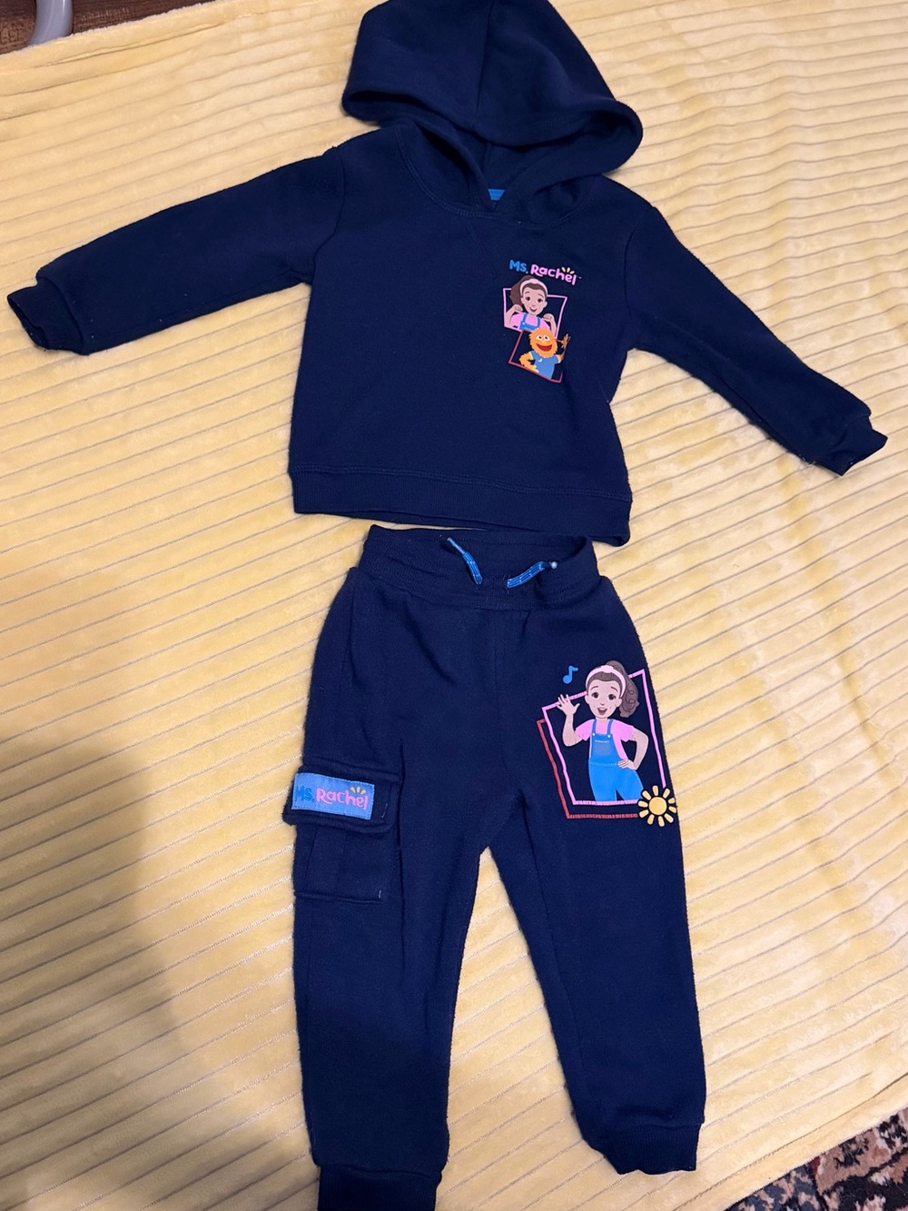 Kids Navy Hoodie & Joggers Set Ms. Rachel